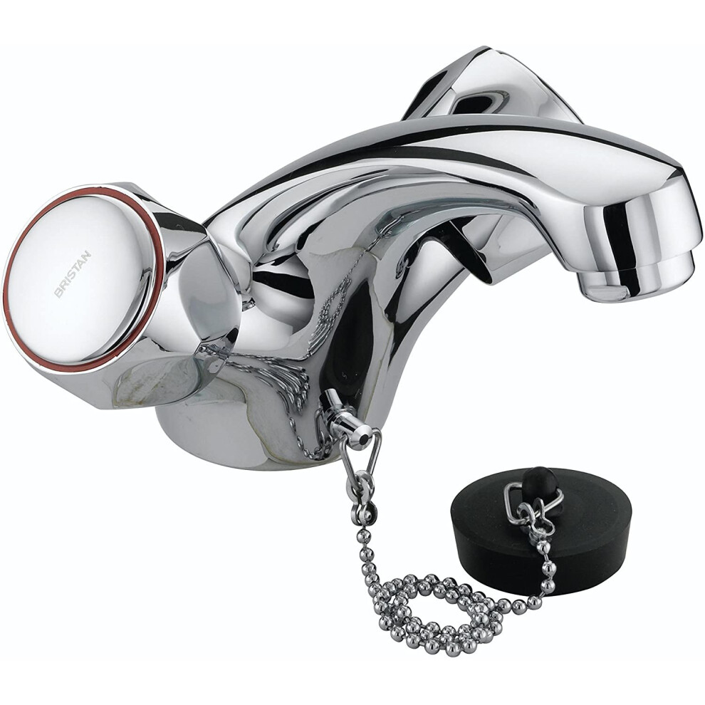 Bristan VAC BASNW C MT Club Mono Basin Mixer Without Waste And Metal Heads - Chrome Plated