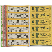 3000 6 PAGE GAMES JUMBO BINGO TICKETS 6 TO VIEW JUMBO BINGO BOOKS