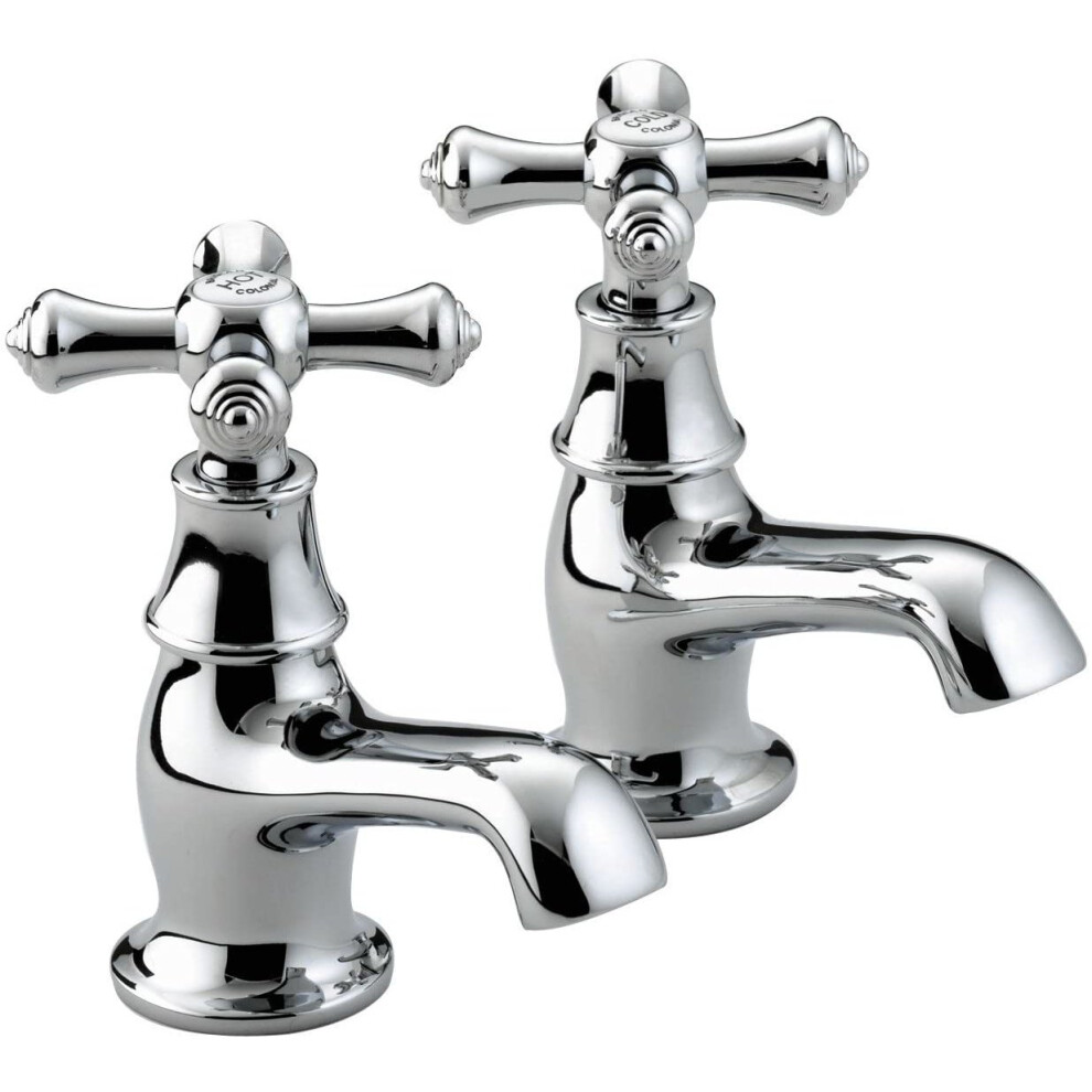 Bristan K 1/2 C Colonial Basin Taps - Chrome