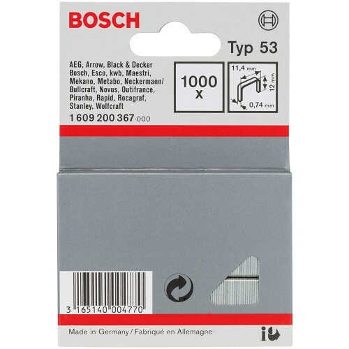 Bosch Bosch Feinheftklammer Typ 53 11,4 x 0,74 x... 1