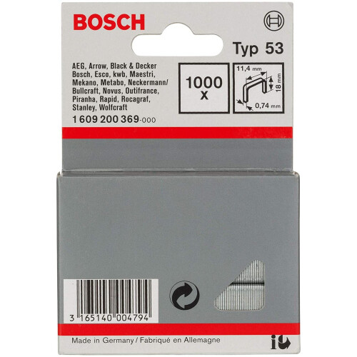 Bosch Bosch Feinheftklammer Typ 53 11,4 x 0,74 x... 2
