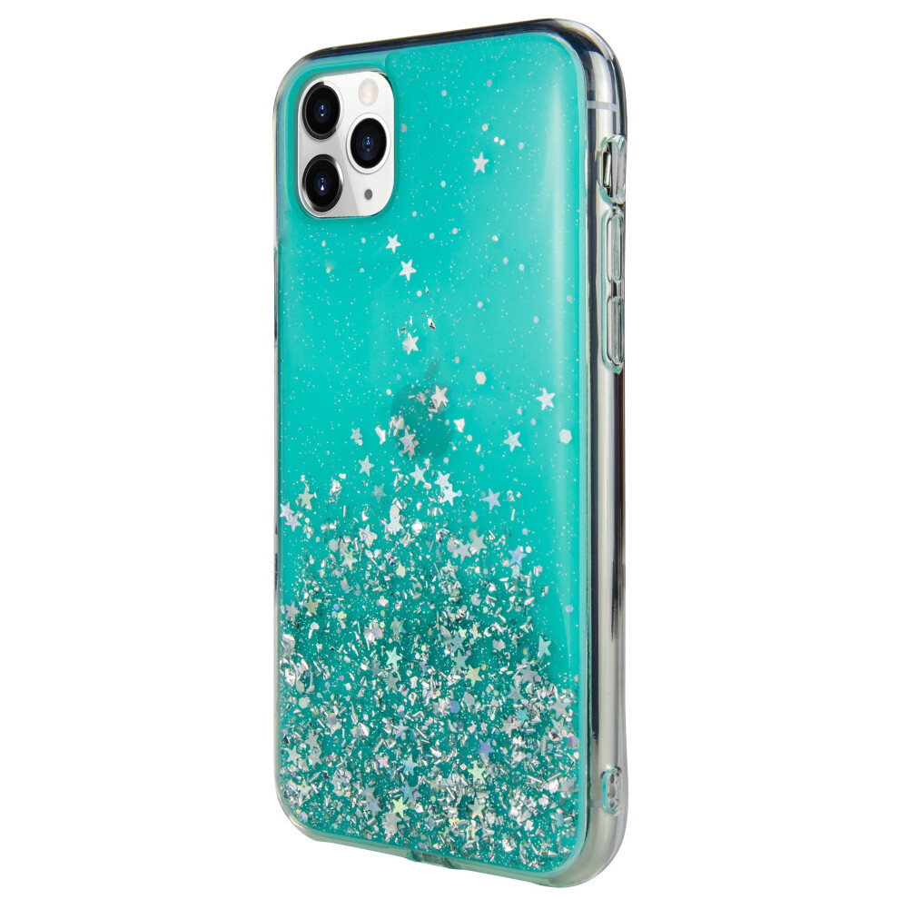 For Iphone 11 Pro Max - Switcheasy Starfield Quicksand Style Case Blue 7437135650641