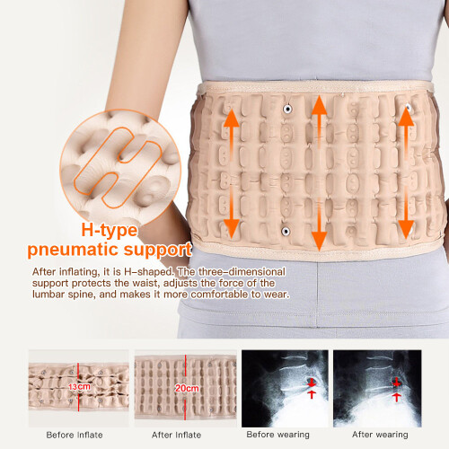 Spinal Traction Physio Decompression Back Belt Brace Lumbar Support 1