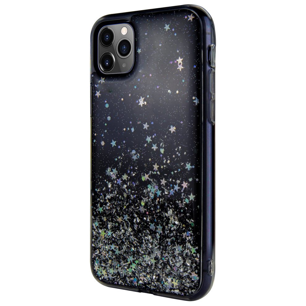 For Iphone 11 Pro Max - Switcheasy Starfield Quicksand Style Case Black 7437135650627