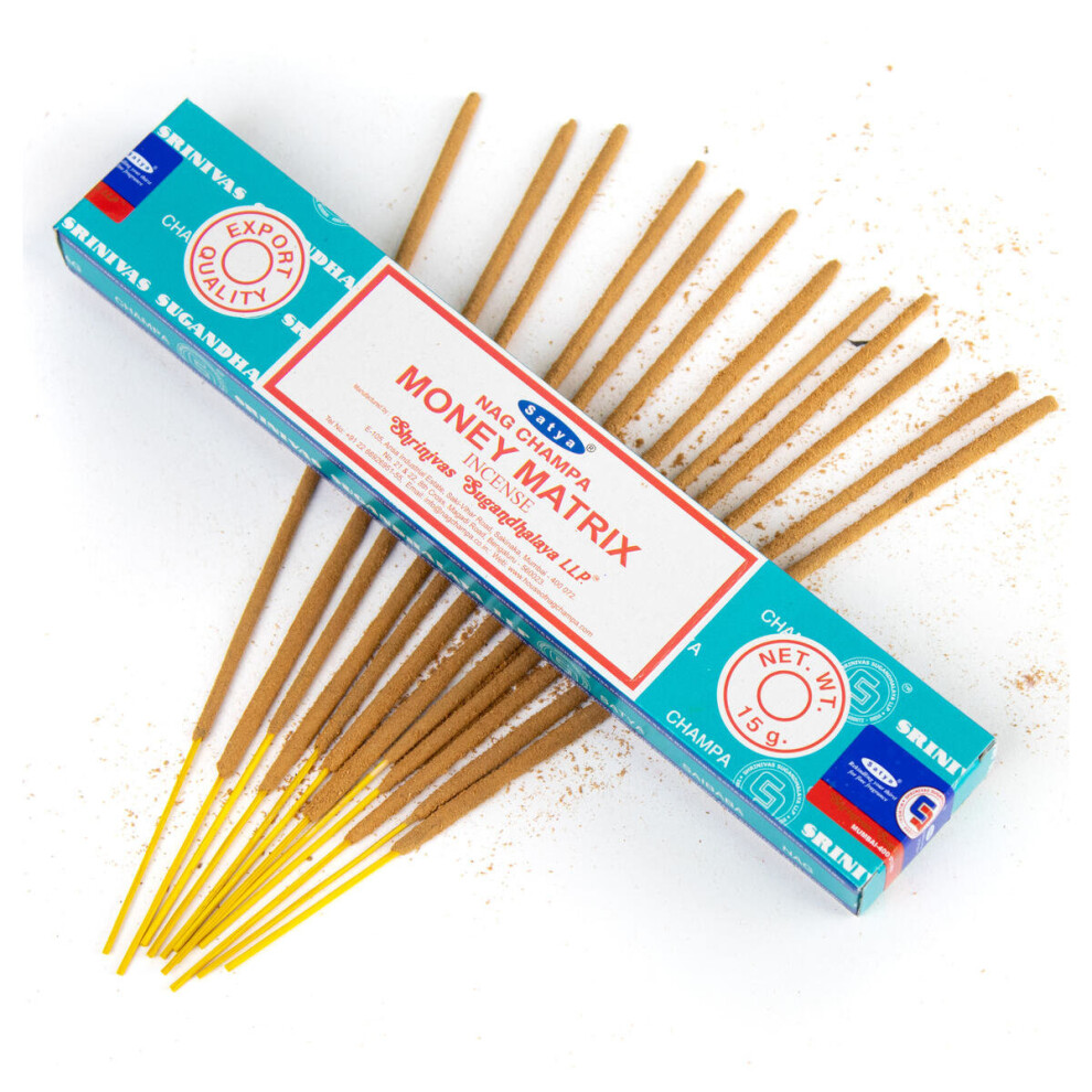 Nag Champa Sayta VFM Money Matrix Incense Sticks - Set of 12-image-OPC-P5WS5B8-NEW