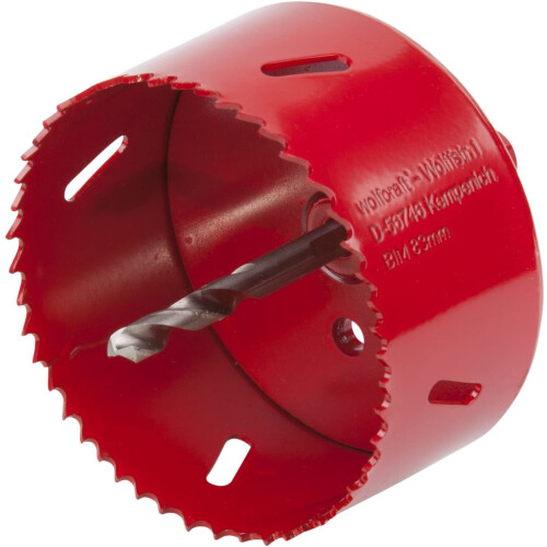 wolfcraft Wolfcraft 5476000 83mm Hole Saw Bim Complete with Hexagon Adapter and Centring Drill