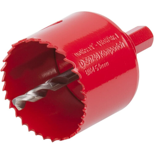 wolfcraft Wolfcraft 5472000 54mm Hole Saw Bim Complete with Hexagon Adapter and Centring Drill
