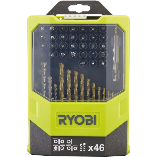 Ryobi Ryobi RAK46MIX Mixed Drilling and Driving Bit Set, 46 Piece