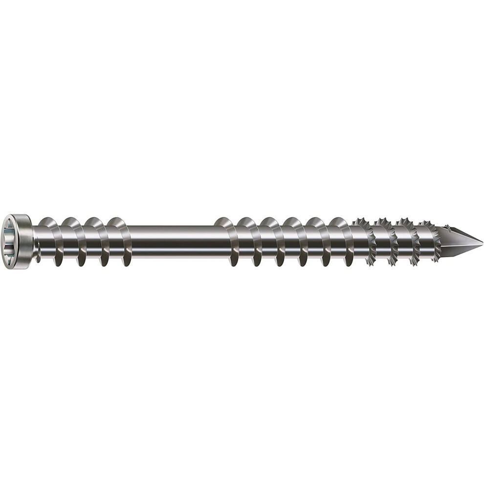 Spax T-Star Plus Patio Bolt Kit, Cylinder Head, Cut, Fixing Thread, Stainless Steel A2, 1.4567 - 0537000500403, 537000500503