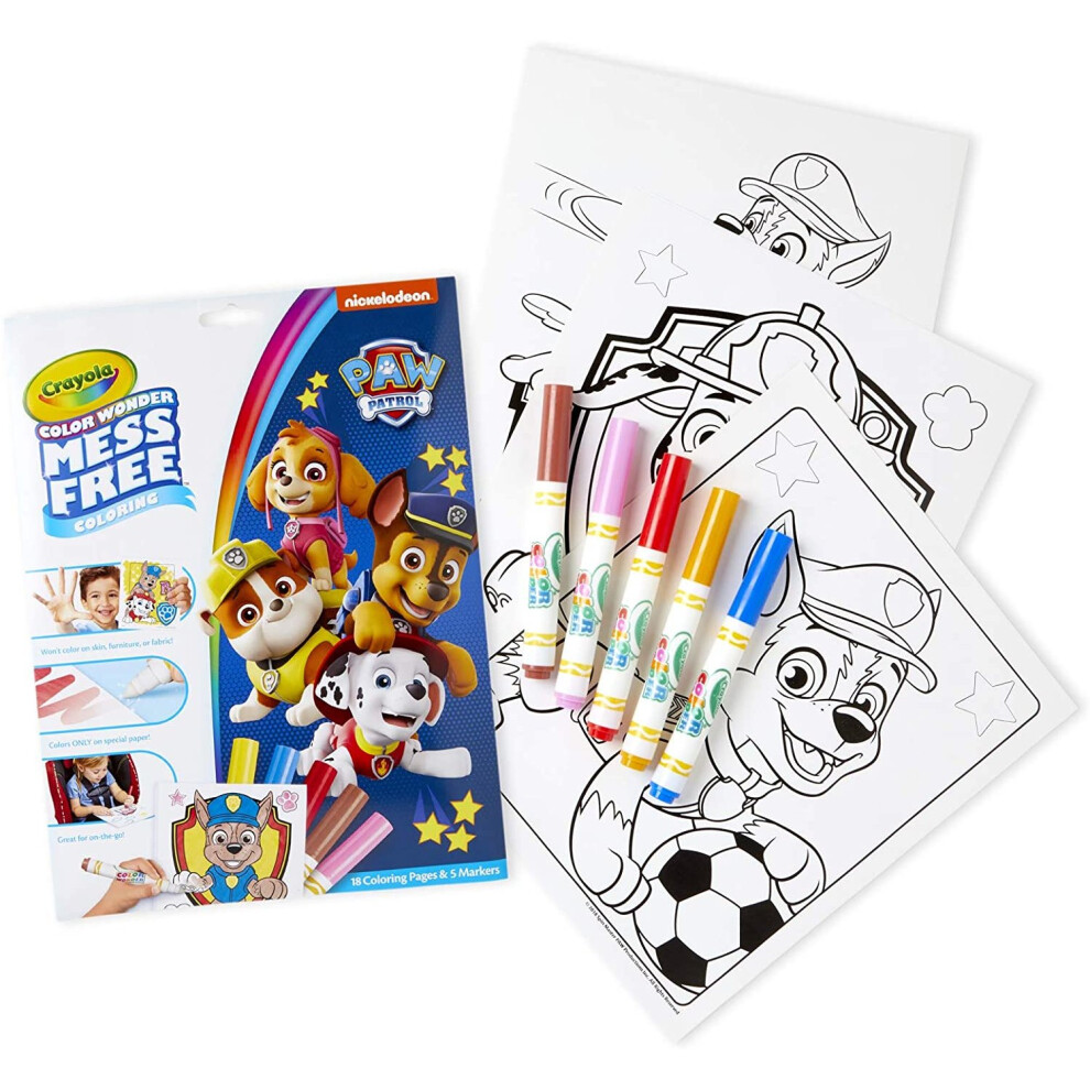 Crayola colour wonder mess free colouring set PAW PATROL