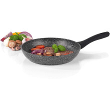 Salter BW05746S Megastone Collection Non-Stick Forged Aluminium Frying Pan, 24 cm, Silver