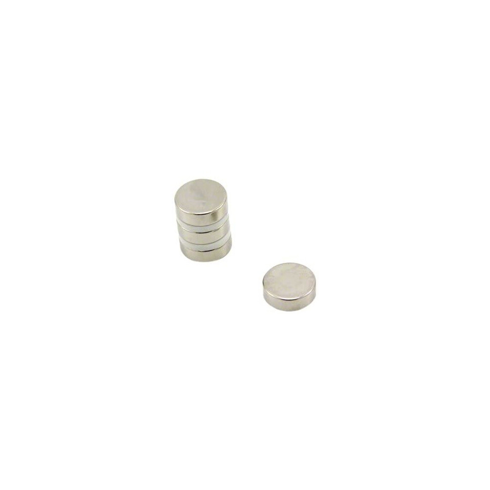 Magnet Expert 15Mm Dia X 5Mm Thick N42 Neodymium Magnet - 5.4Kg Pull ( Pack Of 4 ) 5060185927542