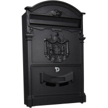 Blinky Residencia 27290-20 Letterbox, 26 x 9 x 41cm, Black