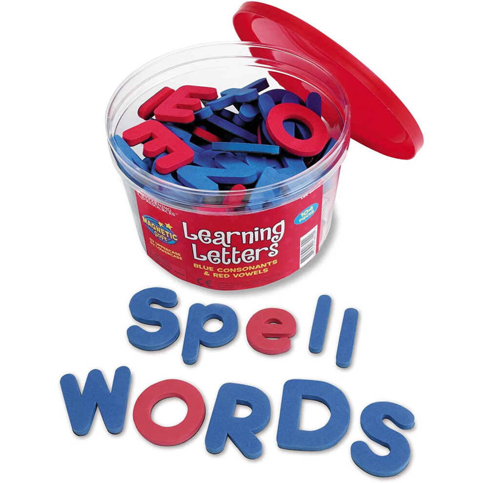 Learning Resources Uppercase & Lowercase Soft Foam Magnetic Letters