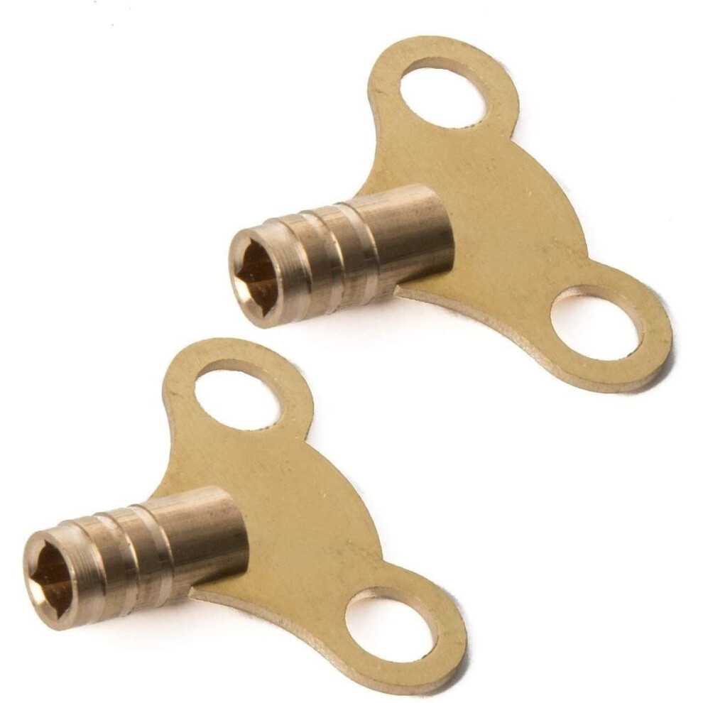Merriway Bh02832 Easigrip Clock Type Radiator Key-Solid Brass, Pack Of 2 5013249361073