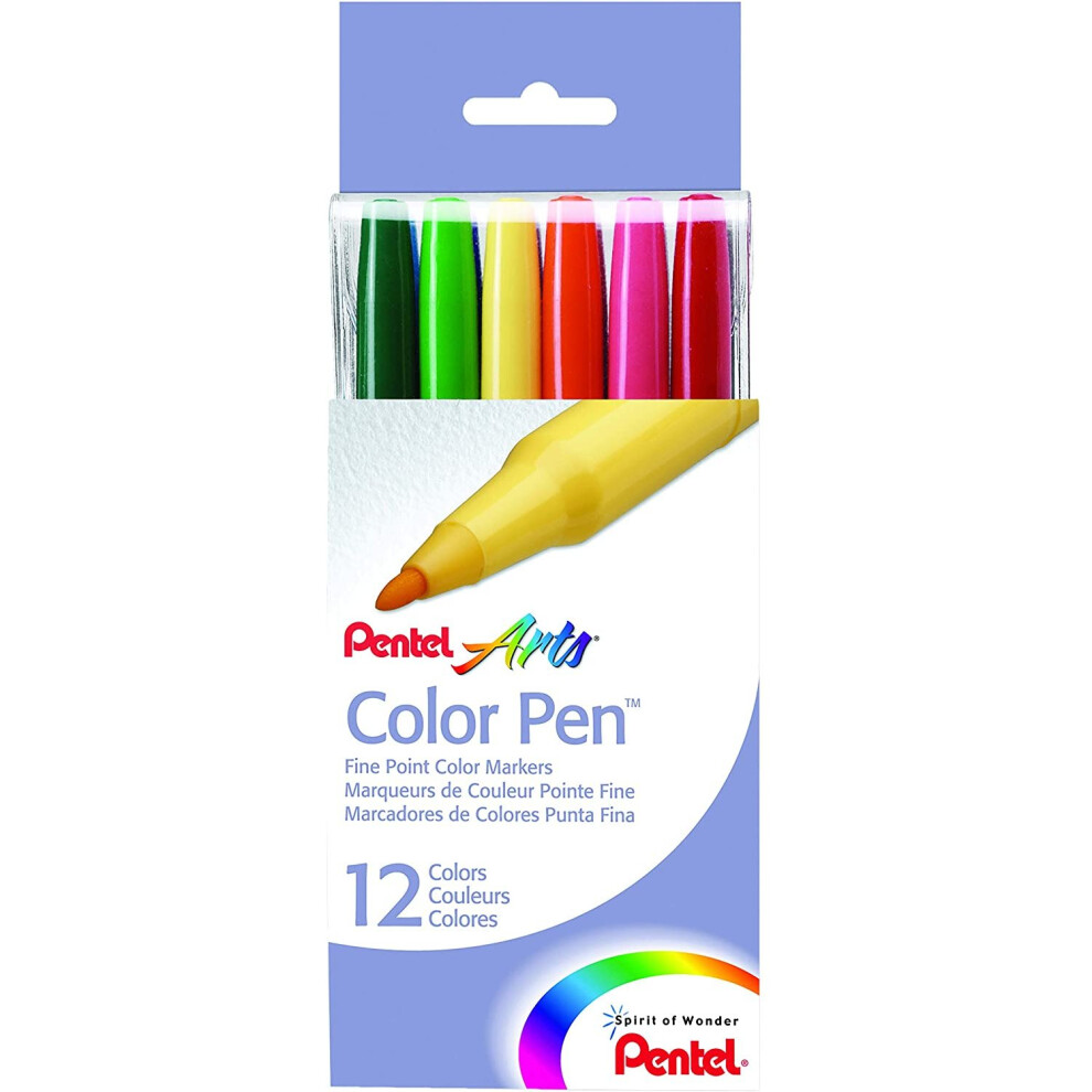 Pentel Arts Colour Pen (Pack of 12)