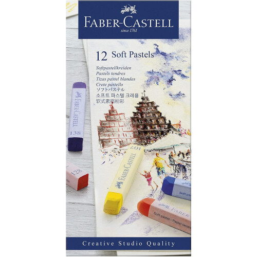 Faber-Castell Faber-Castell Creative Studio Soft Pastels - Box of 12