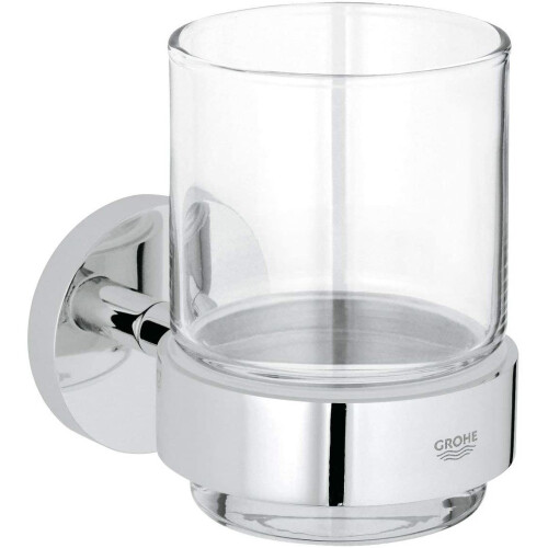 Grohe GROHE 40447001 Essentials Glass Frame with Silver, Chrome