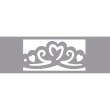 Rayher Heart Border Puncher, Black and White, 18.5 x 9 x 6.3 cm