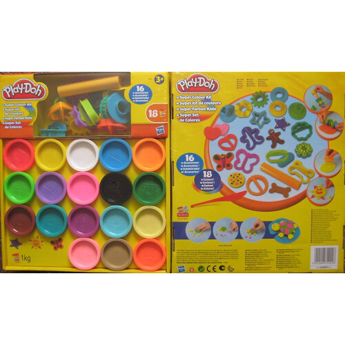 Play-Doh PLAY-DOH SUPER COLOUR KIT OVER 30 ITEMS