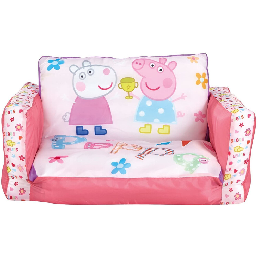 Worlds Apart Peppa PigÂ ÂÂ Mini Inflatable Convertible Sofa Bed for Kids