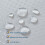 EUROSHOWERS (W250 X L200) White Diamond Polyester Shower Curtain - All Sizes 6