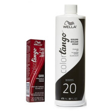 (6RR + Developer (Vol. 20) 16oz) Wella Color Tango 6RR Pomegranate Permanent Haircolor