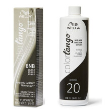 (6NB + Developer (Vol. 20) 16oz) Well Color Tango 6NB Souffle Permanent Haircolor