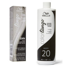 (6NN + Developer (Vol. 20) 16oz) Wella Color Tango 6NN Toffee Permanent Haircolor