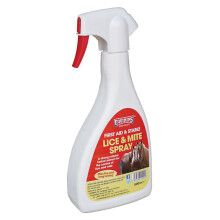 Equimins Lice & Mite Spray 500 ml - Powerful Herbal Formula, Chemical-Free, Jockey Club & FEI Approved (492)