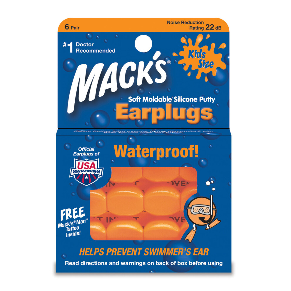 Kids Swimming Earplugs Macks Soft Moldable Silicone Putty Children Ear Plugs