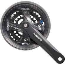 (42 / 32 / 22T, Black) Shimano Acera FC-M361 Chainset Square Taper 175 MM