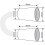 EUROSHOWERS (75cm) 11mm Bore Chrome Stainless Steel Shower Hoses 2