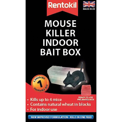Rentokil Rentokil Mouse Killer Indoor Bait Box - Single [PSM81]