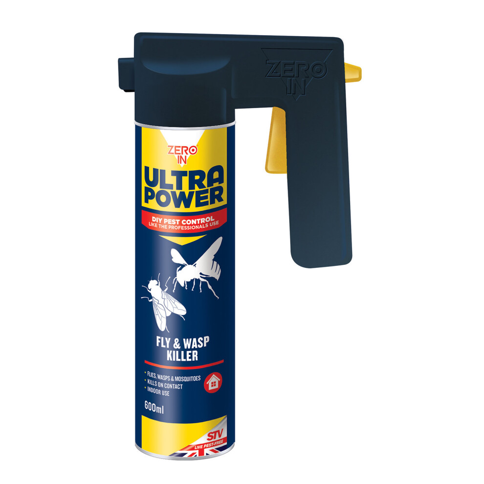 Zero In Ultra Power Fly & Wasp Killer - 600 Ml [ZER552]