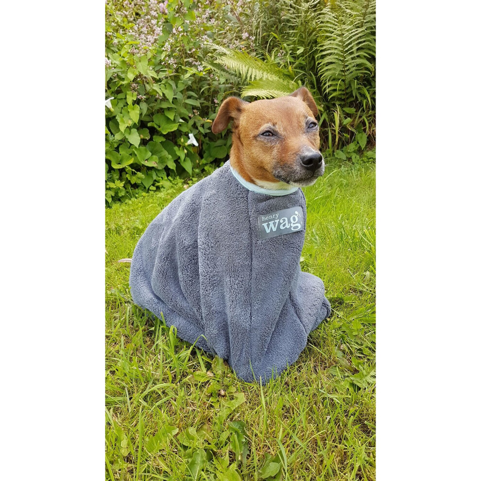 - Henry Wag Microfibre Dog Drying Towel Bag CoveringLarge Size - Image 2
