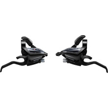 (3X7 Speed, Black) Shimano Altus ST-EF500 EZ Fire Plus STI Set 2-Finger Lever