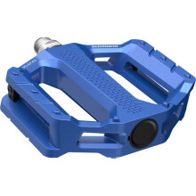(Pair, Blue) Shimano Pedals PD-EF202 MTB Flat Pedals