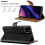 (Black) For iPhone 11 Phone Wallet Book Leather Case 8