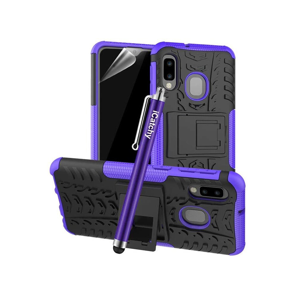 (Purple) For Samsung Galaxy A20E Shockproof Case Cover