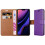 (Purple) For iPhone 11 Phone Wallet Book Leather Case 3