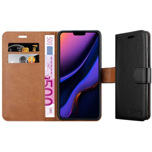 (Black) For iPhone 11 Phone Wallet Book Leather Case 2