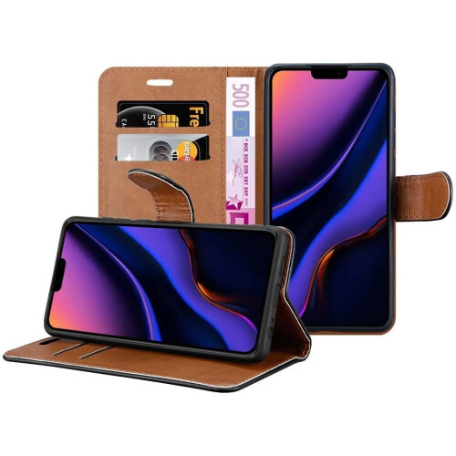 (Black) For iPhone 11 Phone Wallet Book Leather Case 1