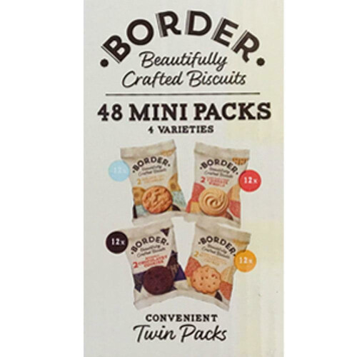 Border Border Luxury Biscuits Family 48 Mini Packs 2 Biscuits Per Packet 1