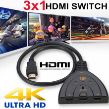3 in1 Multi HDMI Switch Hub 4K 1080P Display Auto Cable HD TV Adapter