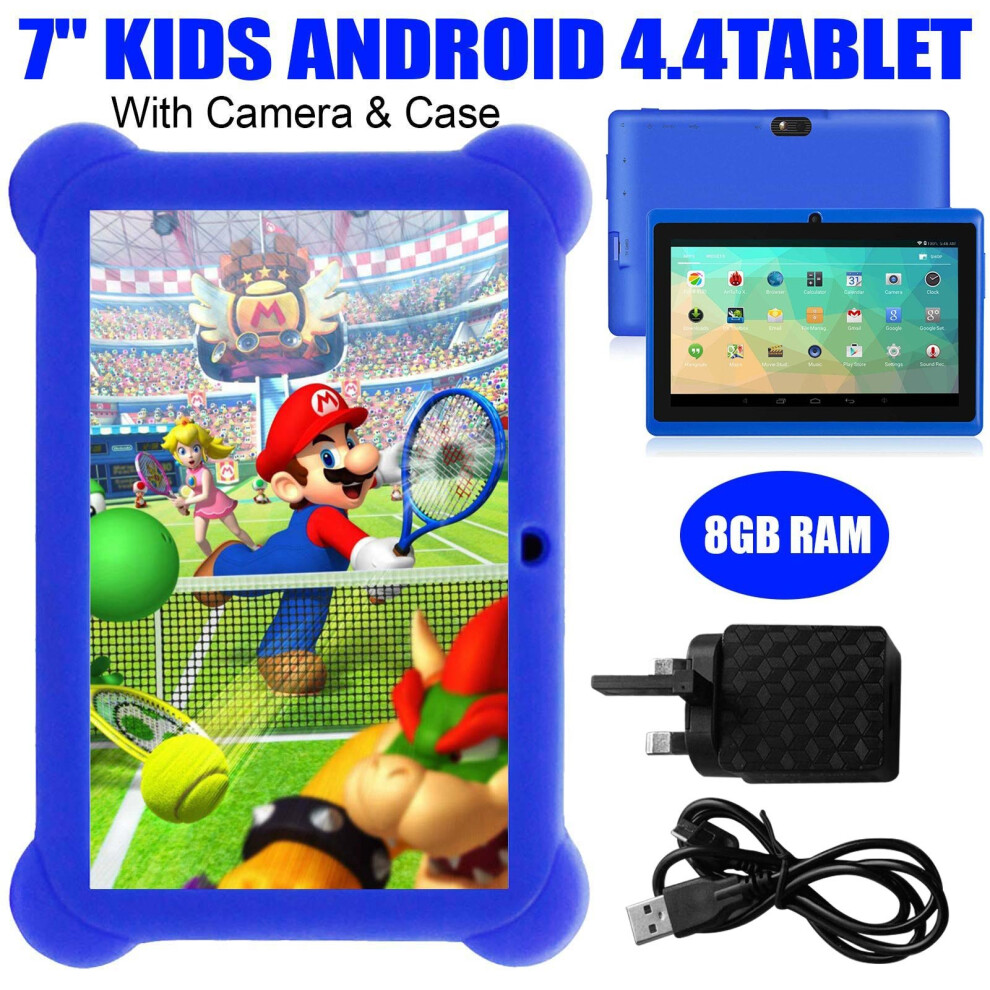 8GB 7" Quad Core Android 4.4 Smart Tablet For Kids Learning Play Games