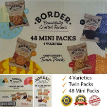 Border Luxury Biscuits Family 48 Mini Packs 2 Biscuits Per Packet