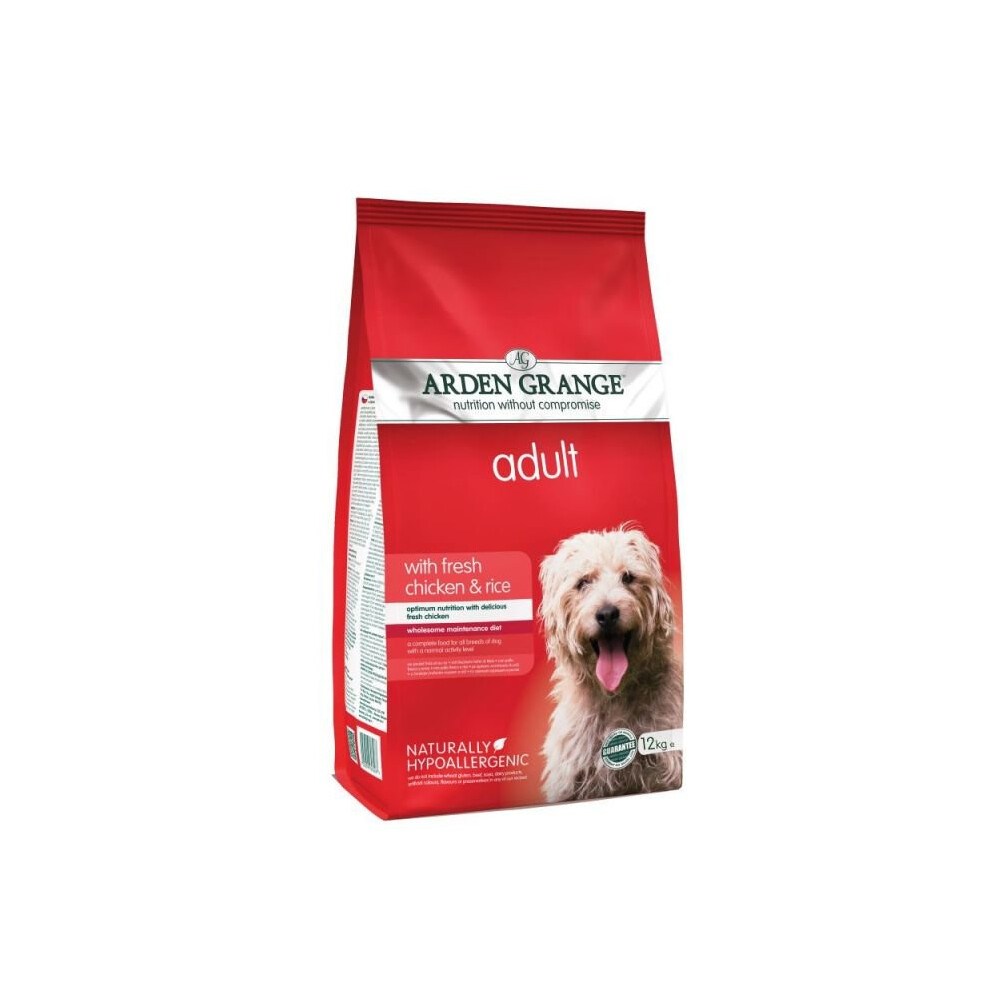 Arden Grange Adult Dry Dog Food Chicken and Rice, 12 kg