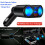 12V Car Cigarette Lighter Socket Dual USB Port Charger Adapter Plug LCD Display 1