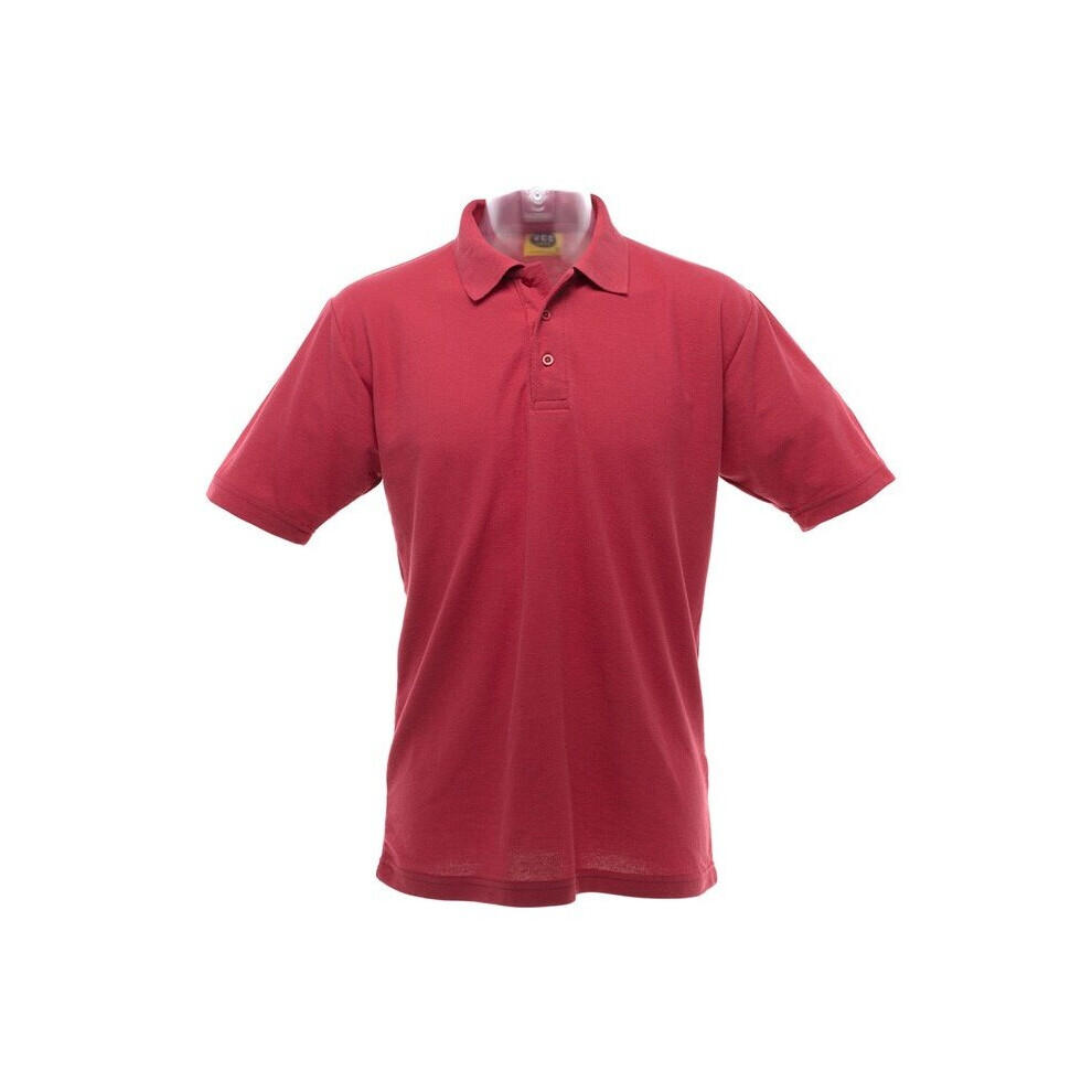 (XL, Red) Ultimate Adults Unisex 50/50 Pique Polo